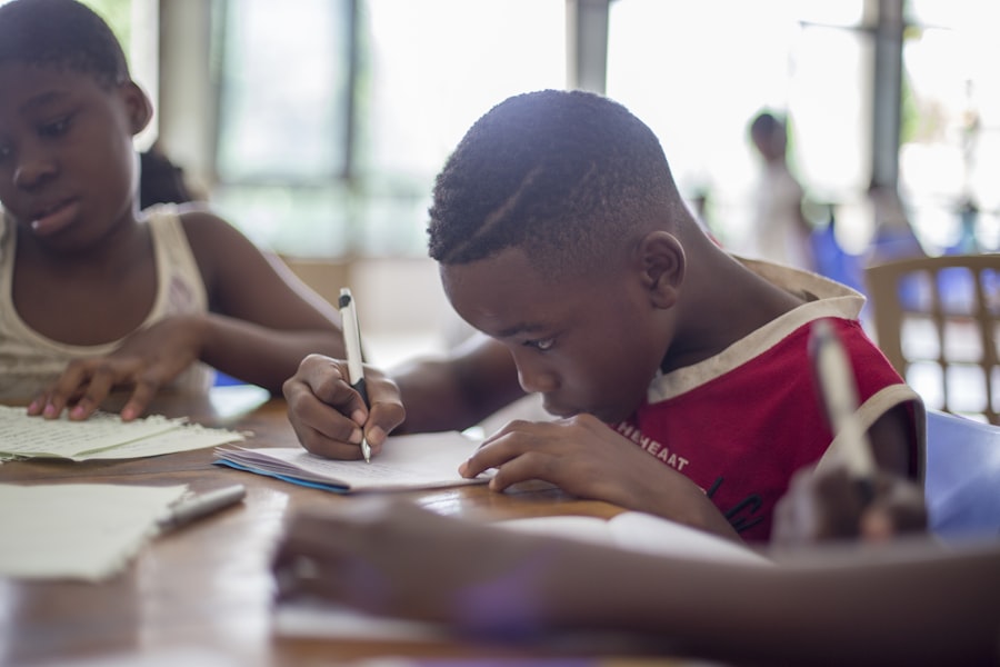 Students in class